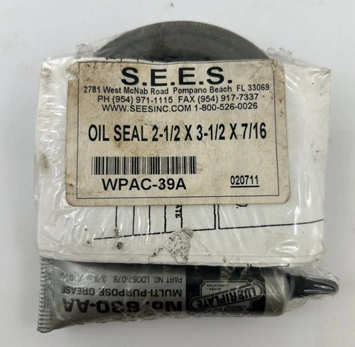 S.E.E.S. Oil Seal Kit WPAC-39A (2-1/2 x 3-1/2 x 7/16) — primary product image