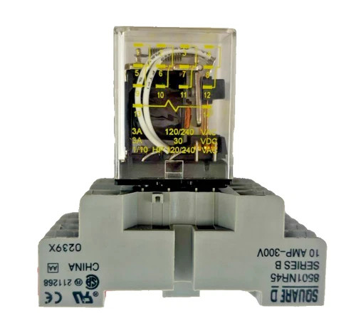 Square D 8501NR45 Series B Relay Socket 10Amp-300V — product image 5 of 5