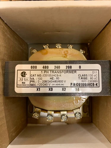 Rex Power Magnetics Control Transformer CS100JHCB-K 100VA — primary product image