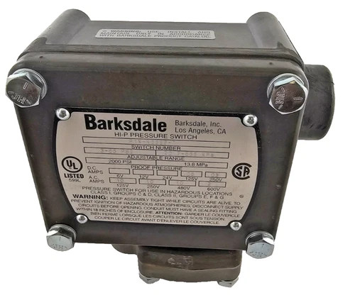 Barksdale P1X-K85SS-T Explosion-Proof High Pressure Switch