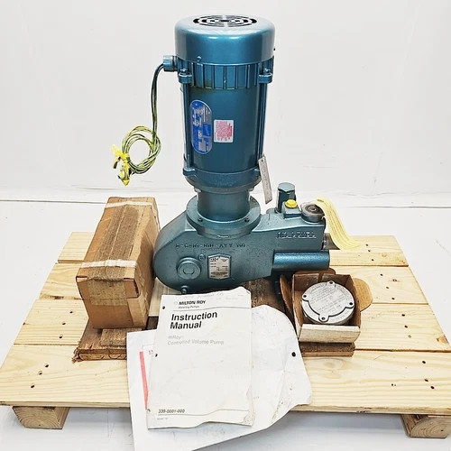 Milton Roy FR161-144 Controlled Volume Pump with Doerr 0.75 HP 1725 RPM Motor