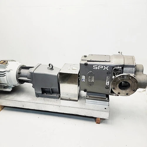 SPX Waukesha Cherry-Burrell 5070 Rotary Positive Displacement Lobe Pump with 15 HP Motor and 7.70:1 Gearbox — product image 2 of 19