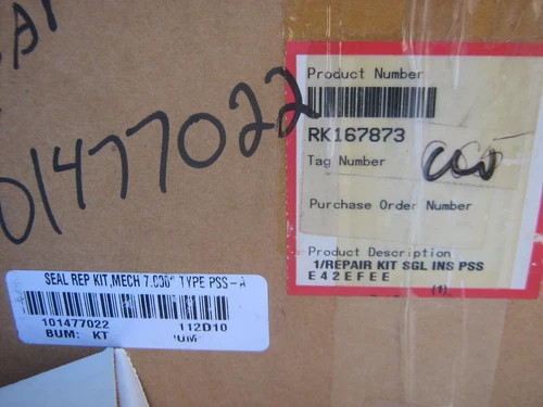 Flowserve Dura Seal PSS Mechanical Seal Repair Kit 7.00" RK167873 E42EFEE — primary product image
