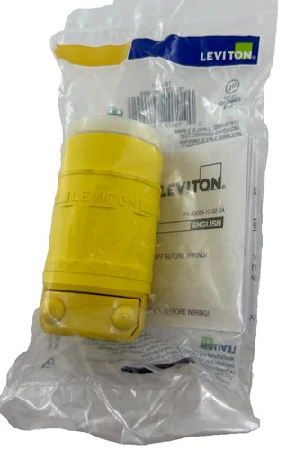 Leviton 165-1547 Yellow Dustguard Grounding Connector 15A 125V