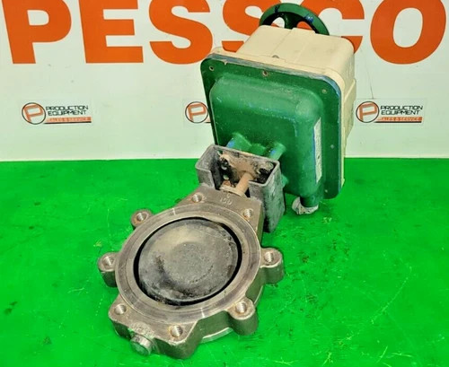Bray 6 Inch Lug Style Butterfly Valve CF8M with Van Zandt LADCX3000UA32-UP Electric Actuator