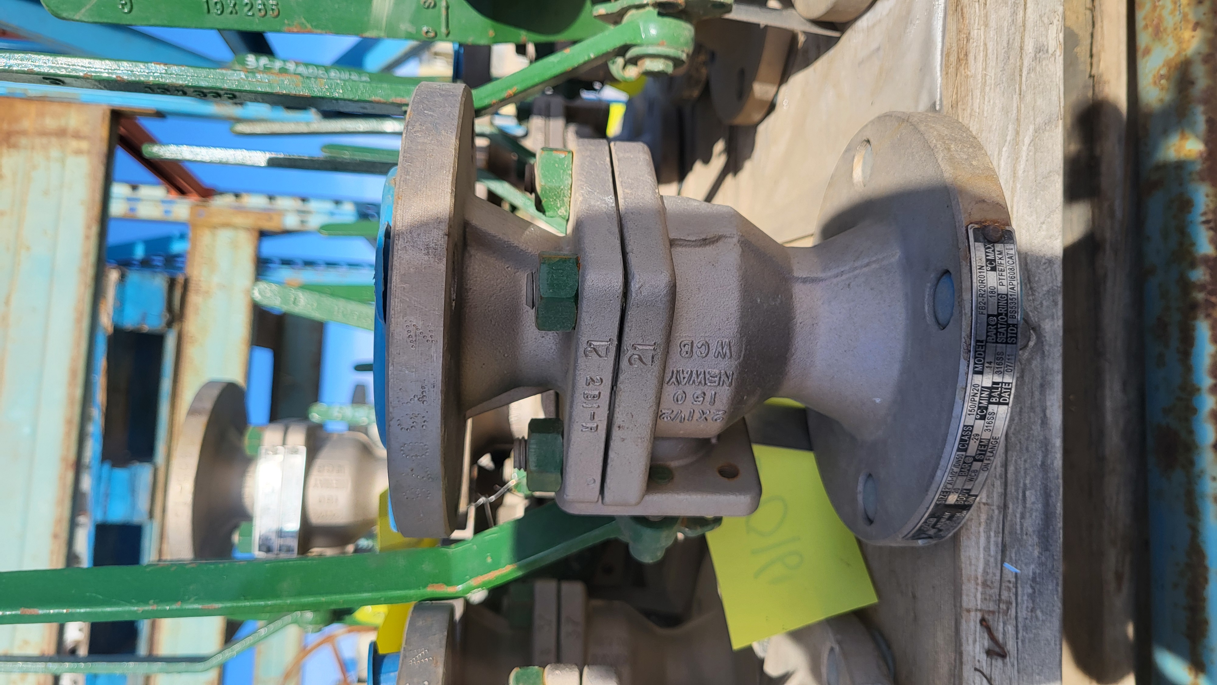 Neway FB2-R20R01N 2" x 1.5" Class 150 Flanged Ball Valve
