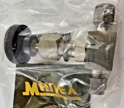 Swagelok Whitey SS-2RS4 Needle Valve 1/4" Tube 316 Stainless Steel — product image 3 of 4