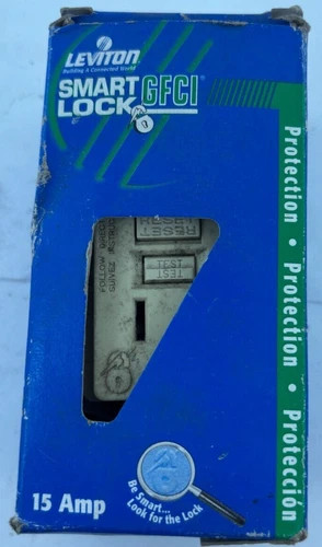 Leviton SmartLock GFCI 15 Amp Duplex Receptacle