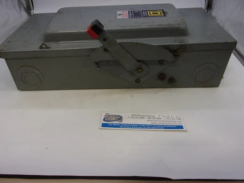 Square D HU363 Heavy Duty Safety Switch, 100A, 600V, 3-Pole, Non-Fusible, NEMA 1 — product image 6 of 8