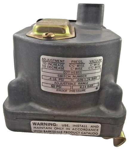 Barksdale D2T-H18SS Diaphragm Pressure Switch — primary product image