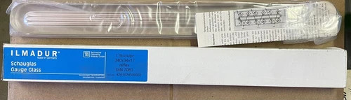 Ilmadur Borosilicate Safety Sight Glass 340x34x17mm, Model 9-12214 SZ.9 (Lot of 5)