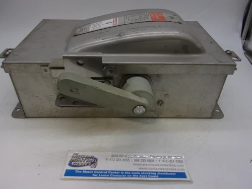ITE F321SS Heavy Duty Enclosed Fusible Safety Switch 30A 240V 3P NEMA 4 Stainless Steel — product image 6 of 8