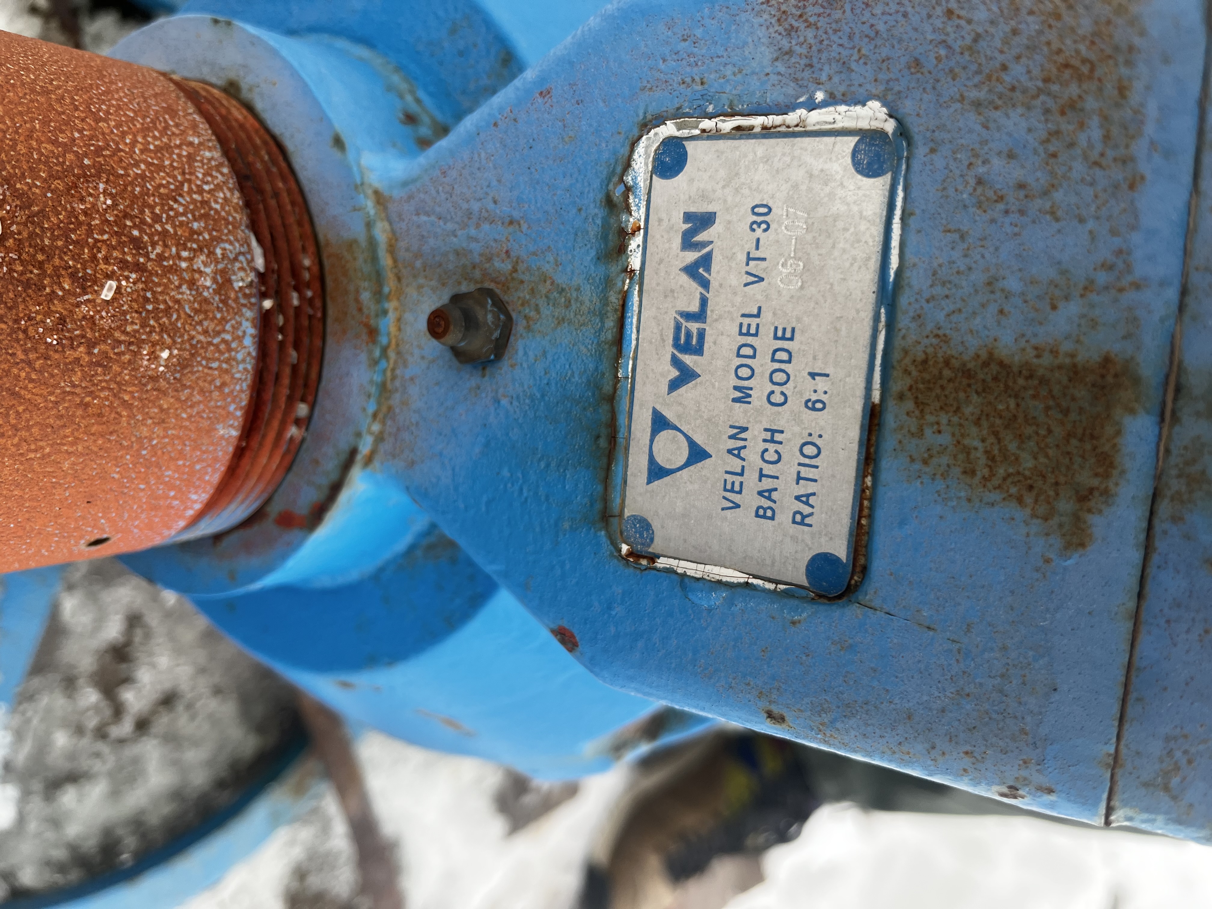 Velan Class 1500 Forged Steel Gate Valve 10x10x4 with VT-30 Gear Operator — product image 5 of 5
