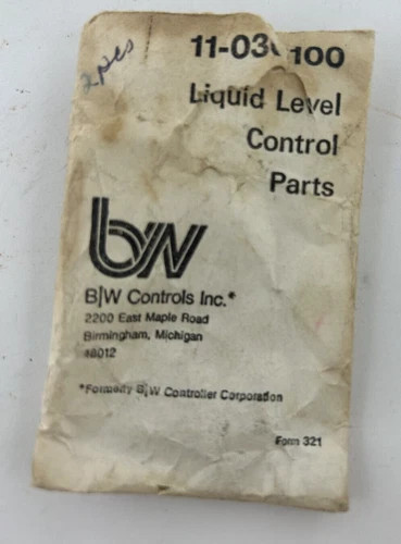 B/W Controls Inc. 11-030100 Liquid Level Control Mounting Brackets