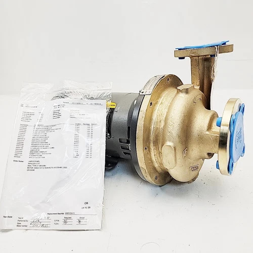 Ampco 2x1.5 ZC2 Bronze Centrifugal Pump with 3HP Baldor Motor