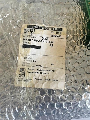 Quad-Tech QTI 64899 PCB Assy 32 Point IO Module — product image 2 of 4