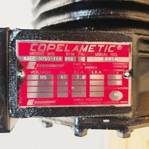 Copeland KAE2-0050-IAA Copelametic Refrigeration Compressor — product image 3 of 5