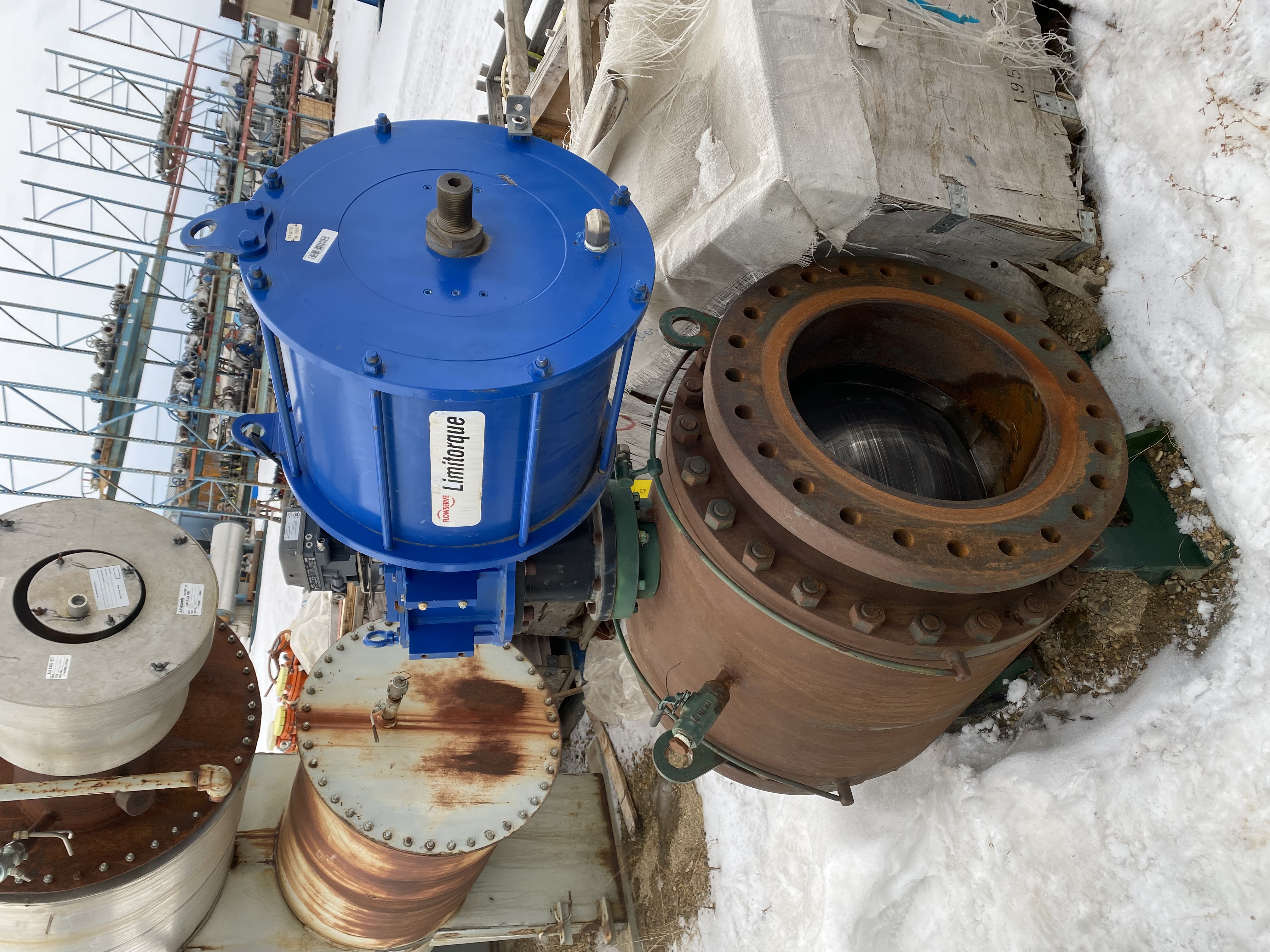 Neway 20 Inch Class 300 Trunnion Mounted Ball Valve with Limitorque Electric Actuator