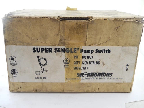 SJE Rhombus Super Single Pump Switch 20SSD1WP