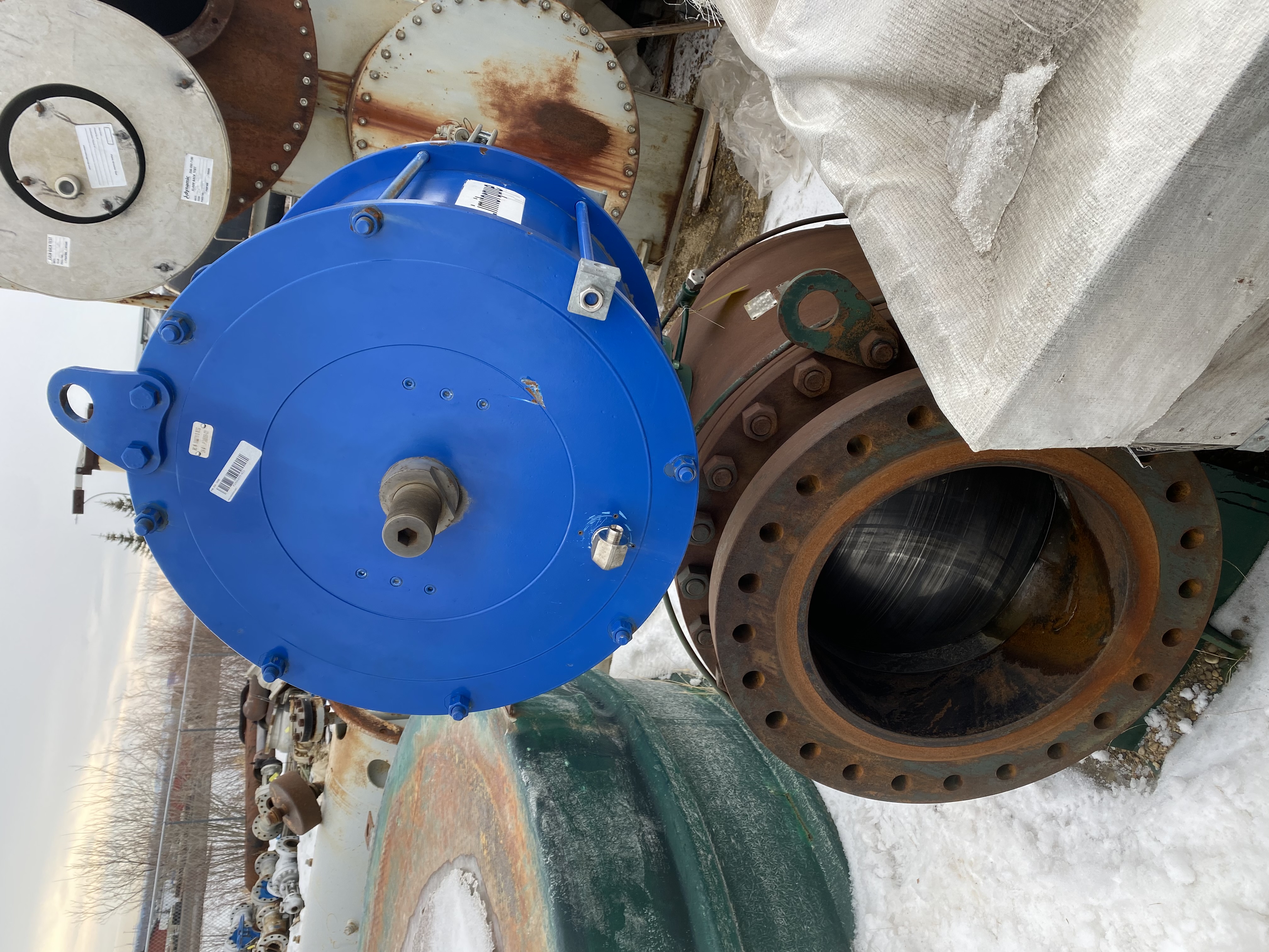 Neway 20 Inch Class 300 Trunnion Mounted Ball Valve with Limitorque Electric Actuator — product image 6 of 6