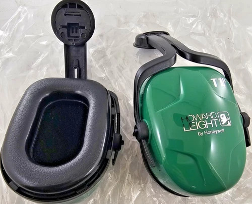 Howard Leight by Honeywell Thunder T1H Helmet-Mounted Earmuffs, NRR 23, Green