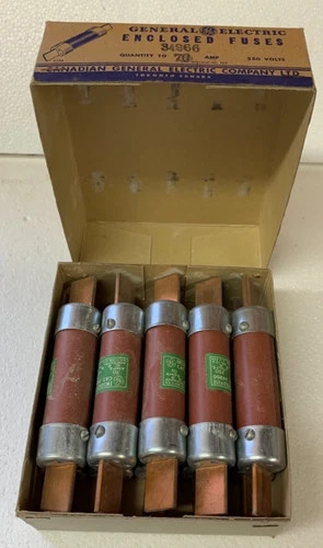 General Electric 34966 Enclosed Fuse, 70A 250V (Box of 10) — primary product image