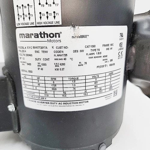 Marathon microMAX Y360 Inverter Duty AC Induction Motor — product image 5 of 6