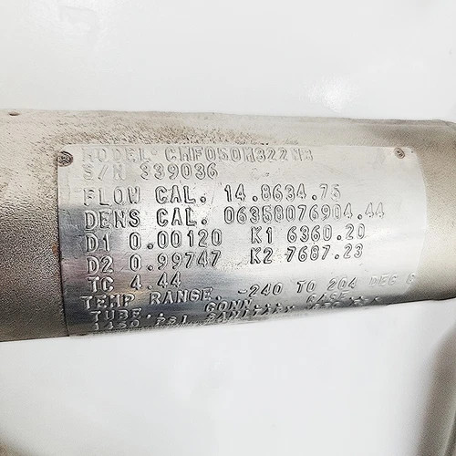 Micro Motion Elite Coriolis Flow and Density Meter CMF050M322NB — product image 8 of 11