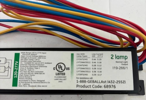 GE UltraStart T5 Electronic Ballast GE224MVPS-N — product image 5 of 6