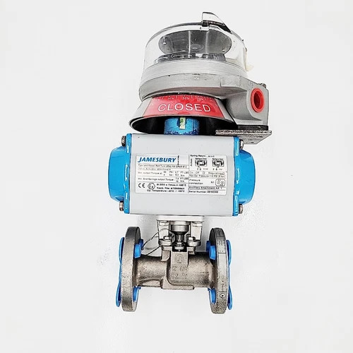 Jamesbury 1/2" CL150 Ball Valve 7150P11136001112 with VPVL100 SR Actuator and Quartz Position Monitor