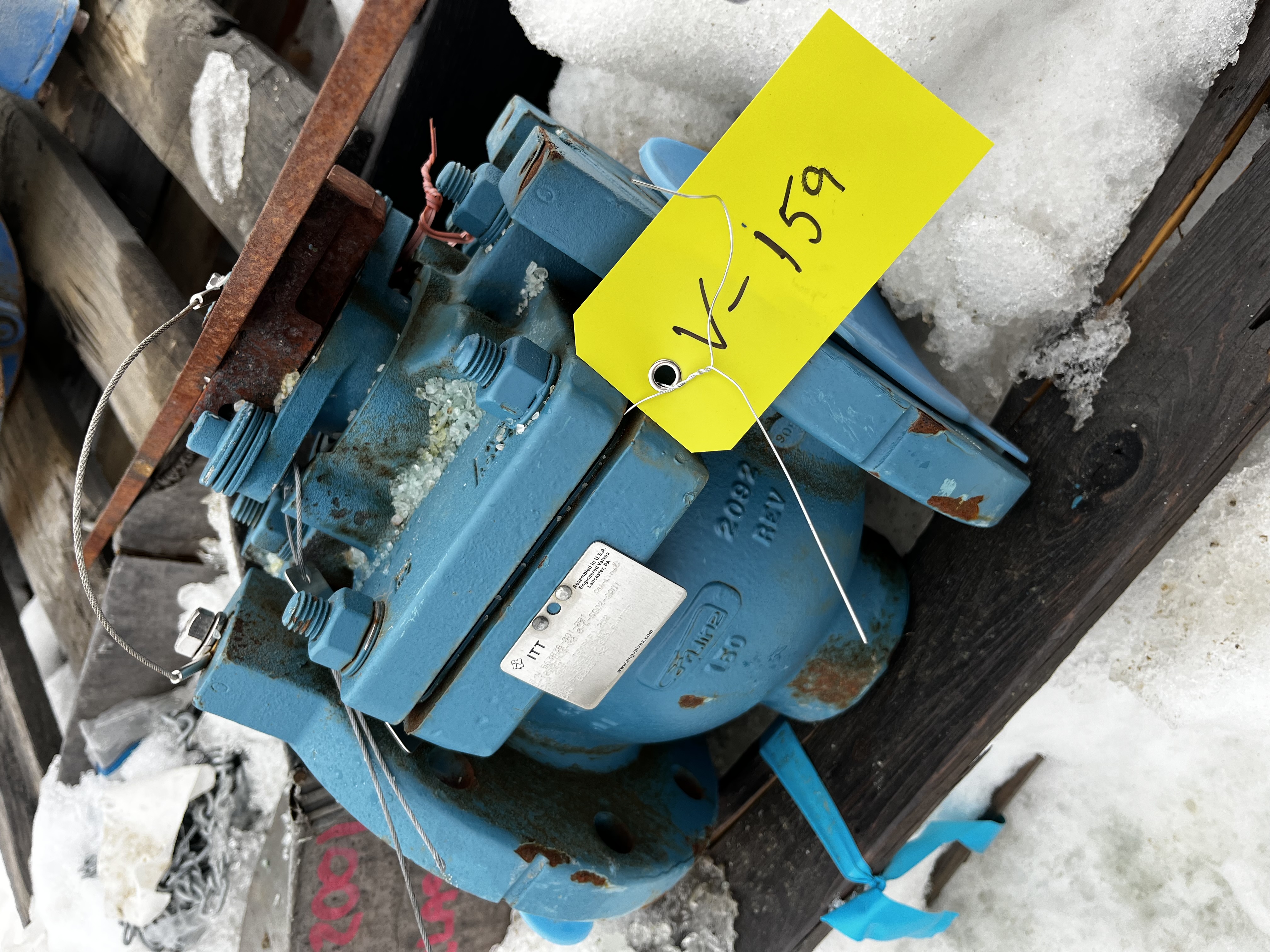 ITT Dia-Flo Weir Diaphragm Valve 4-inch Class 150