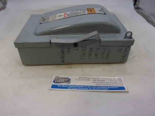 ITE JF422 Fusible Safety Switch, 3-Pole, 60A, 240V, NEMA 1 — product image 7 of 9