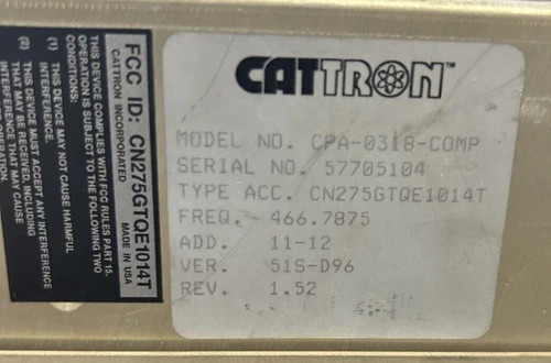 Cattron-Theimeg CPA-0318-COMP Multi Processor Receiver/Decoder Chassis Goldbox — product image 8 of 11