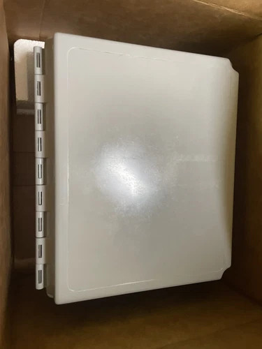 Hoffman A1086CHQRFG Solid Cover Quick Release Fiberglass Enclosure, 10x8x6 in, NEMA Type 4X