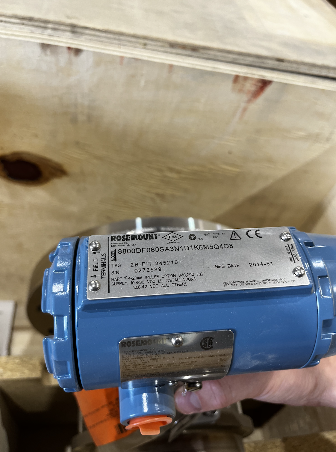 Rosemount 8800D Vortex Flow Meter 6 Inch Class 300 ANSI — product image 2 of 3