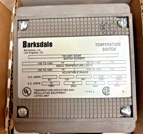 Barksdale T2H-S251-S0088 Temperature Switch — product image 2 of 4