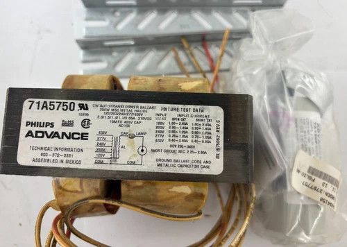 Philips Advance Core & Coil Ballast Kit 71A5750-001D for 250W Metal Halide Lamps