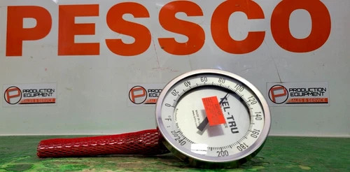 Tel-Tru AA575R Adjustable Angle Bimetallic Thermometer, 5" Dial, 50-550°F Range, 4" Stem — primary product image