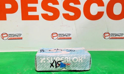 Superlok Male Connector SMCI-8-12N, 1/2" Tube x 3/4" MNPT, 316 Stainless Steel (Lot of 15)