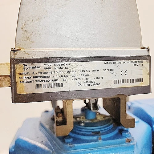 Neles Jamesbury 6 Inch Ball Valve R21CA06CCJD with B1CU 11/40 Pneumatic Actuator — product image 8 of 10