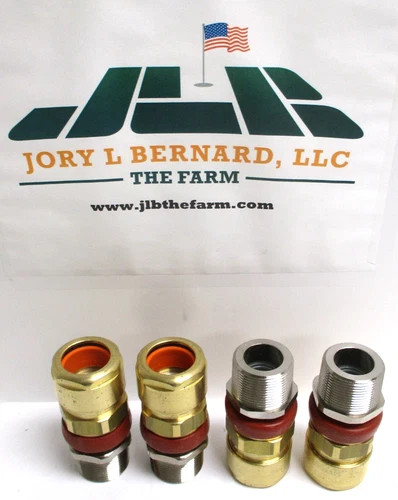 Hawke 710 Series Brass Cable Gland, 1-1/4" NPT, Lot of 4