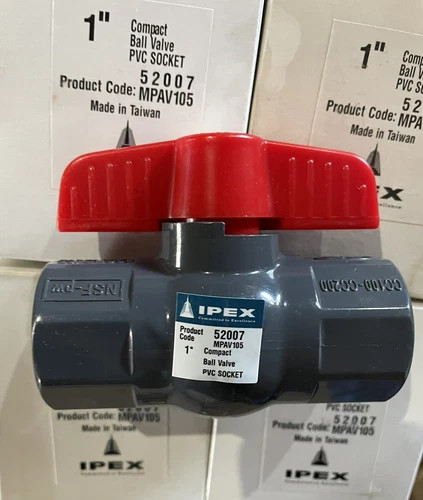 Lot of Four IPEX 1" Compact PVC Ball Valve 52007