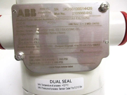 ABB 2600T Series Gauge Pressure Transmitter 266HSHQSTA1E6L1S2N2 — product image 6 of 10