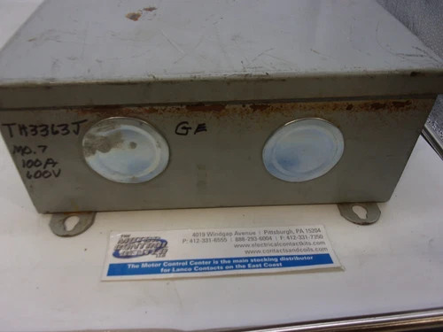 General Electric Heavy Duty Safety Switch TH3363J, 100A, 600V, 3-Pole, Fusible, NEMA 12 — product image 5 of 8