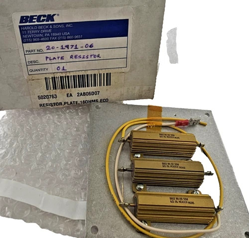 Beck 20-1471-06 Plate Resistor Assembly — product image 3 of 3