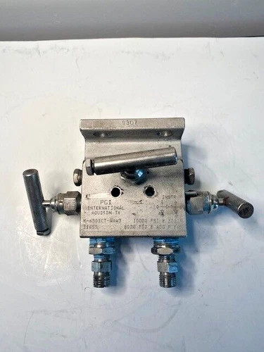 Parker PGI M-650SCT-WAW3 Transmitter Isolation Block & Bleed Valve 10000 PSI Stainless Steel