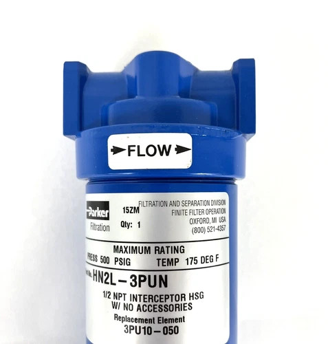 Parker Finite HN2L-3PUN Particulate Interceptor Filter Housing — product image 3 of 9