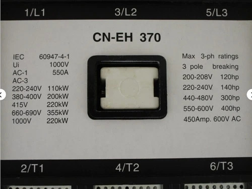 New Aftermarket EH 370 Contactor for ABB EH-370-30-22 — product image 2 of 8