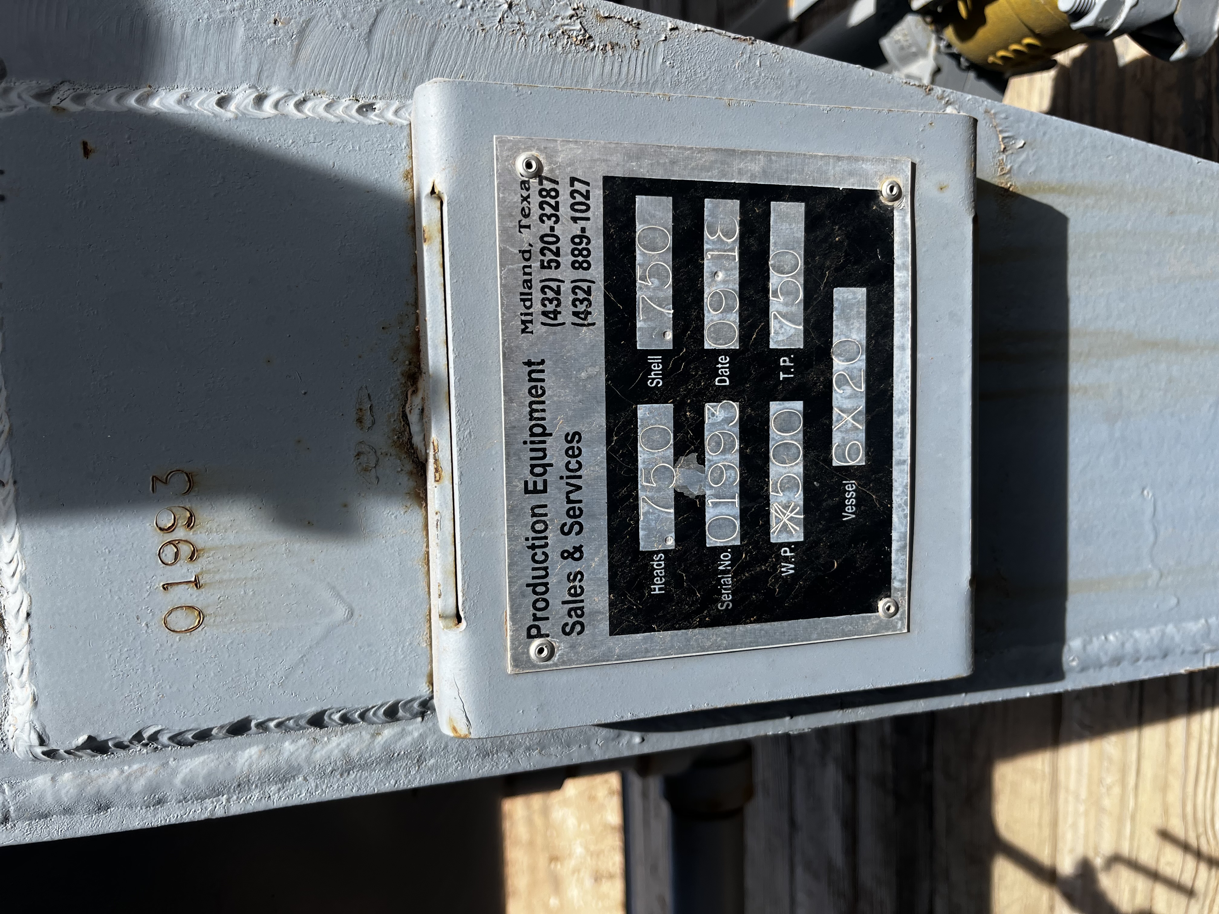 Production Equipment Horizontal Pressure Vessel Separator XX020 — product image 3 of 7