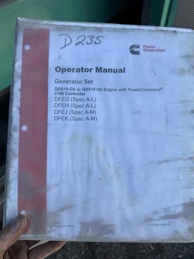 Cummins DFEK 500kW Standby / 455kW Prime Sound Attenuated Diesel Generator Set — product image 6 of 10